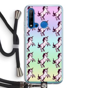 Musketon Unicorn: Huawei P20 Lite (2019) Transparant Hoesje met koord