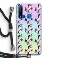 Musketon Unicorn: Huawei P20 Lite (2019) Transparant Hoesje met koord