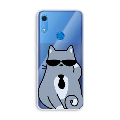 Cool cat: Huawei Y6s Transparant Hoesje
