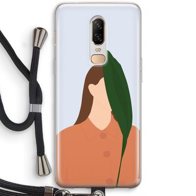 Leaf: OnePlus 6 Transparant Hoesje met koord