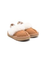 UGG Kids chaussons Funkette à bride arrière - Marron