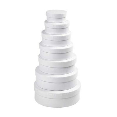 3x stuks ronde witte hobby opslag doos/dozen 21,5 cm 3x stuks ronde witte hobby opslag doos/dozen 21,5 cm
