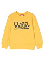 Diesel Kids sweat en coton à logo imprimé - Jaune - thumbnail