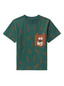 Stella McCartney Kids t-shirt à imprimé éclairs - Vert