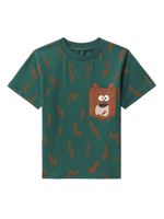 Stella McCartney Kids t-shirt à imprimé éclairs - Vert - thumbnail