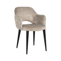 Richmond Eetkamerstoel 'Giovanna' Velvet en stof, kleur Khaki