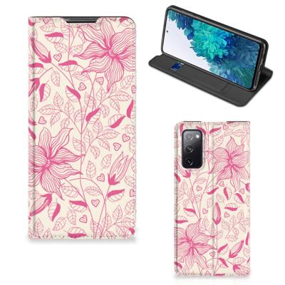Samsung Galaxy S20 FE Smart Cover Pink Flowers
