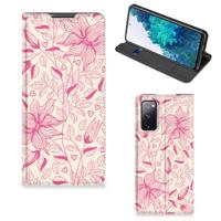 Samsung Galaxy S20 FE Smart Cover Pink Flowers