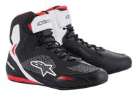 ALPINESTARS Faster-3 Rideknit, Motorschoenen, Zwart-Wit-Rood