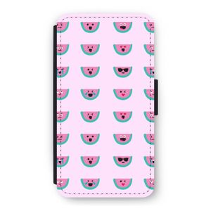 Smiley watermeloenprint: iPhone 11 Pro Flip Hoesje