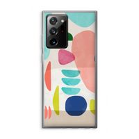 Bold Rounded Shapes: Samsung Galaxy Note 20 Ultra / Note 20 Ultra 5G Transparant Hoesje