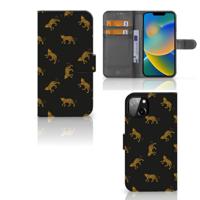 Telefoonhoesje | Met pasjeshouder | voor iPhone 14 Plus Leopards