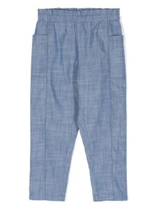 Bonpoint pantalon en coton à coupe droite - Bleu