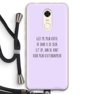 Ochtendhumeur: Xiaomi Redmi 5 Transparant Hoesje met koord