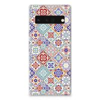 Google Pixel 6 Pro | TPU | Siliconen hoesje | Tiles Color