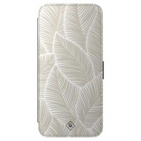 Samsung Galaxy A57 flipcase - Palm leaves beige