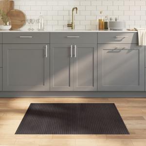 VidaXL Vloerkleed rechthoekig 80x100 cm bamboe donkerbruin