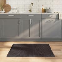 VidaXL Vloerkleed rechthoekig 80x100 cm bamboe donkerbruin