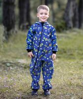 Waterproof Softshell Overall Comfy Turtles Blue Jumpsuit - thumbnail