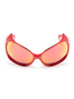 Balenciaga Eyewear lunettes de soleil Gotham à monture oversize - Rouge