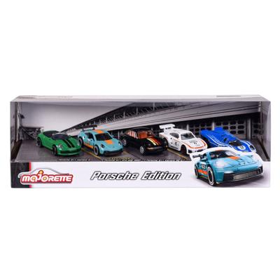 Majorette porsche motorsport auto&apos;s giftpack, 5st.