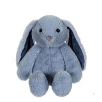 Trendy konijnenknuffel - GIPSY TOYS - Blauw, 28 cm