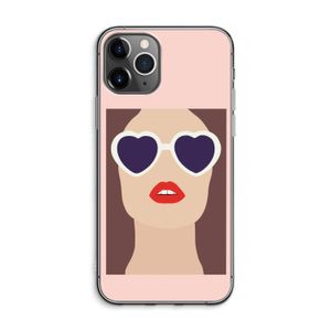 Red lips: iPhone 11 Pro Max Transparant Hoesje