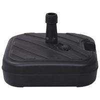 VidaXL Parasolvoet gevuld met zand/water 24 l zwart