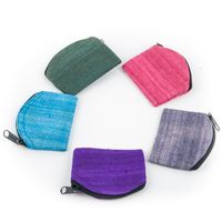 Tasje Ruwe Zijde Met Rits (Assorti kleuren)