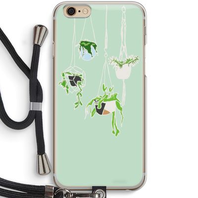 Hang In There: iPhone 6 / 6S Transparant Hoesje met koord