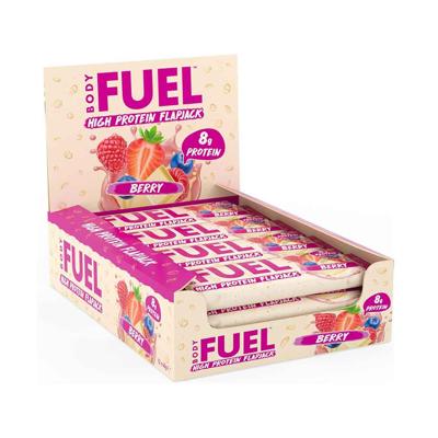 Body Fuel High Protein Flapjack 12x 40gr Berry