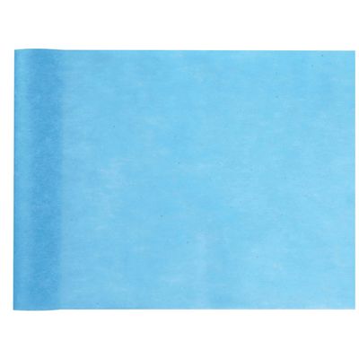 Tafelloper op rol - turquoise blauw - 30 cm x 10 m - non woven polyester
