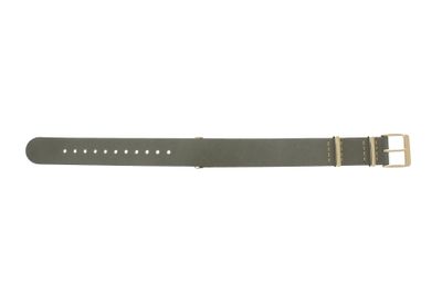 Timex horlogeband PW2P98500 Leder Taupe 18mm + beige stiksel