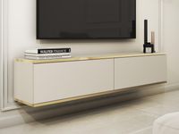 Tv-meubel OROKI 2 klapdeuren beige - thumbnail