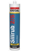 Soudal Silirub 2S | Sanitairkit | Glanzend Wit | 300 ml  - 107544 - thumbnail