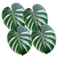 Decoratieve hawaii thema palm bladeren 4x stuks