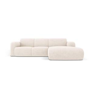 Windsor & Co Lola Hoekbank met Chaise Longue Rechts - Chenille - Lichtbeige