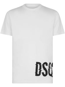 DSQUARED2 t-shirt en coton à logo imprimé - Blanc