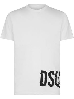 DSQUARED2 t-shirt en coton à logo imprimé - Blanc