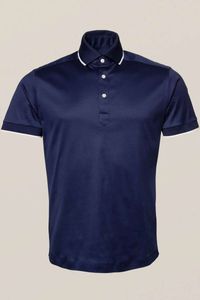 ETON Slim Fit Polo shirt Korte mouw donkerblauw