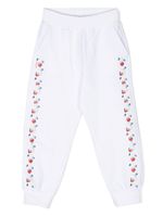 Monnalisa pantalon de jogging à fleurs - Blanc - thumbnail