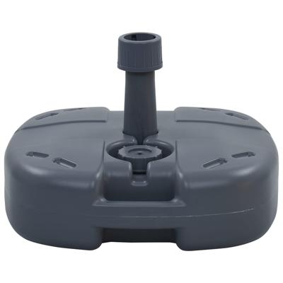VidaXL Parasolvoet draagbaar gevuld met zand/water grijs