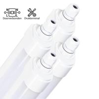 4 PACK - LED's Light LED TL lamp compleet - Koppelbaar tot 10 lampen - Waterdicht - 36W, 120cm, 4320lm 4000K - IP65 IK08
