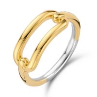 TI SENTO-Milano 12229SY Ring zilver goudkleurig Maat 62