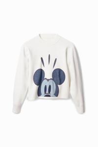 Trui met patch van Mickey Mouse - WHITE - XL