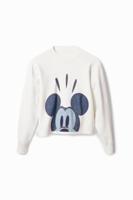 Trui met patch van Mickey Mouse - WHITE - XL