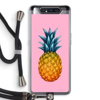 Grote ananas: Samsung Galaxy A80 Transparant Hoesje met koord