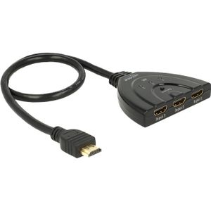 DeLOCK 3 x HDMI in > 1 x HDMI out hdmi switch 50 centimeter, 4K