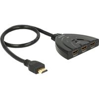 DeLOCK 3 x HDMI in > 1 x HDMI out hdmi switch 50 centimeter, 4K - thumbnail