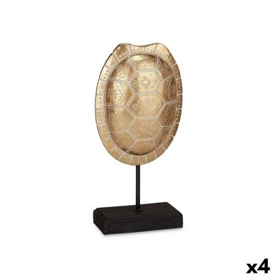 Decoratieve figuren Gift Decor QS98788-1 QS98788-1 Gouden Schildpad 17,5 x 36 x 10,5 cm (4 Stuks)